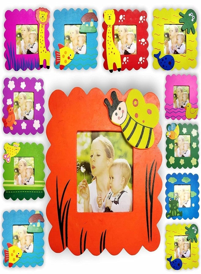 ILIKA Wooden Cute Animal Design Photo Frame for Birthday Return Gift (18) - Image 1